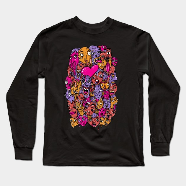 Face Melter Long Sleeve T-Shirt by Moonguts